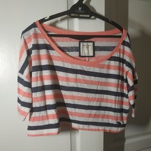 Off shoulder Abercrombie & Fitch boxy crop